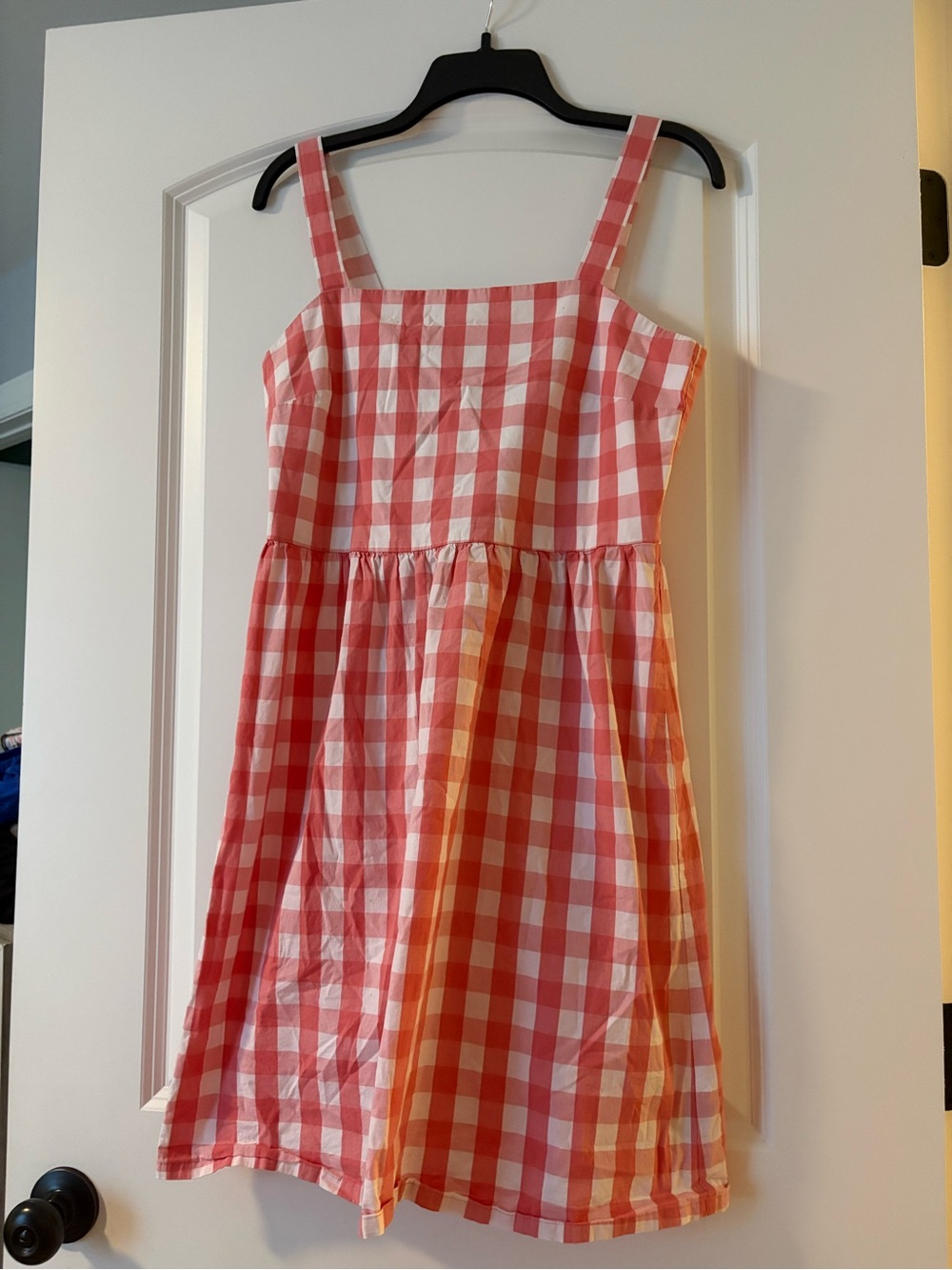 J. Crew Pink and White Gingham Sundress